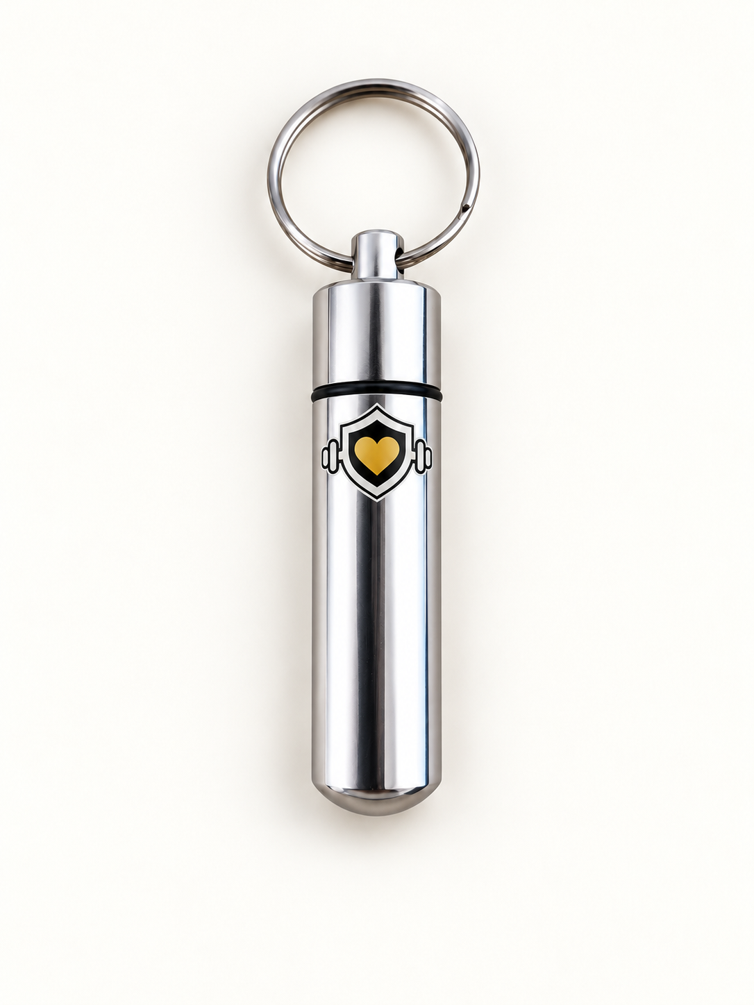 Silver 2ND TREK keychain capsule